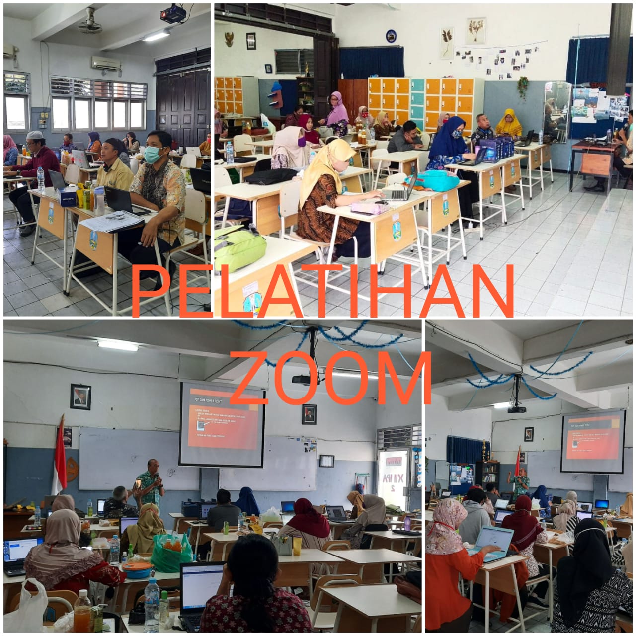 Gambar Pelatihan Zoom di SMA