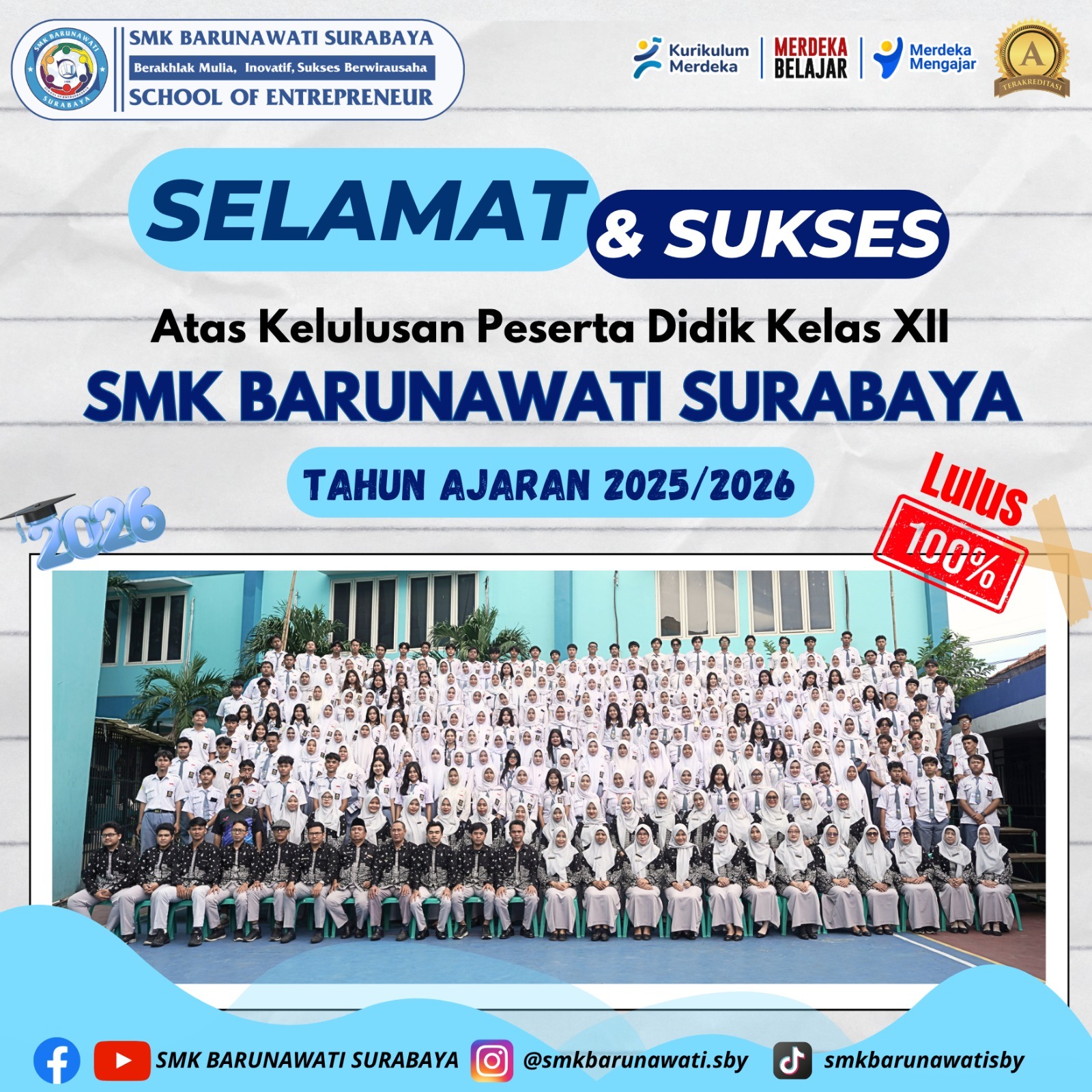Gambar SMK BARUNAWATI LULUS 100%